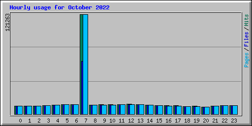 Hourly usage for October 2022