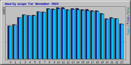 Hourly usage for November 2022