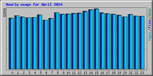Hourly usage for April 2024