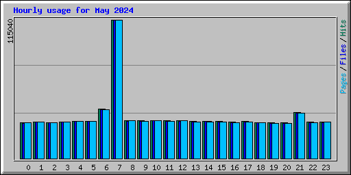 Hourly usage for May 2024